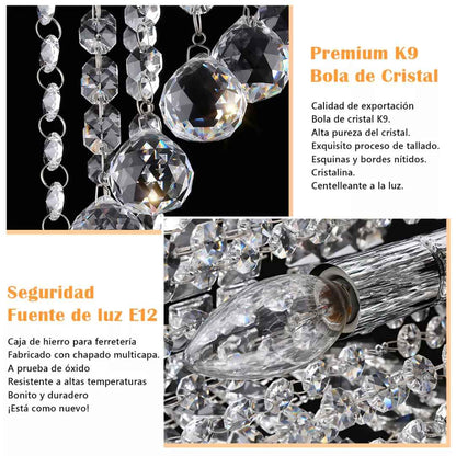 Lámpara Monarca Imperial de Cristal y Diamantes ✨💎